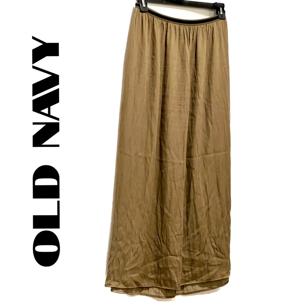 Old Navy Dark Olive Green Maxi Skirt